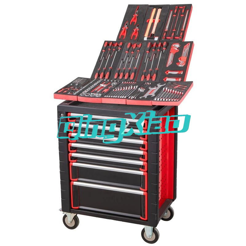 Workshop Tools Trolley - 7 Drawers 250pcs Complete Tool Cabinet