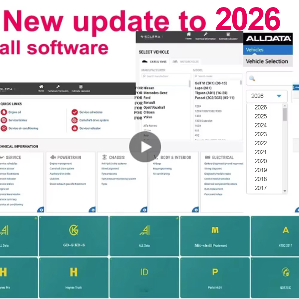 Workshop Tools Diagram - 2026 Alldata Online Software All Data