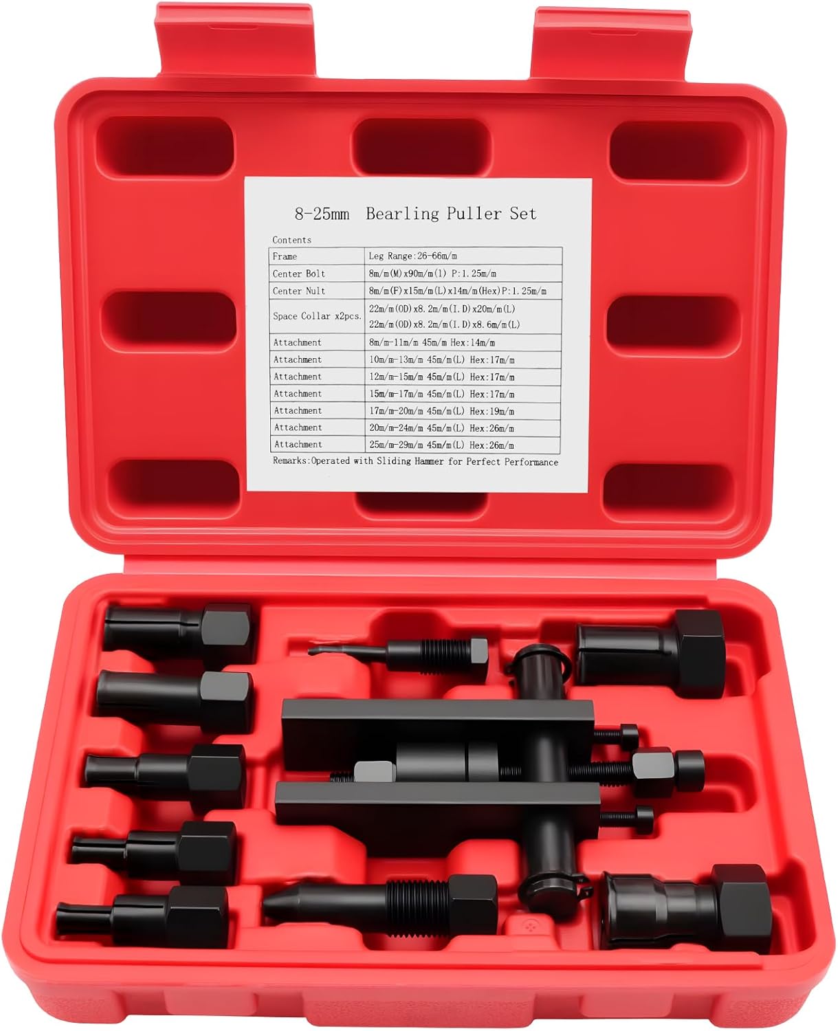 Maintenance Workshop Tools - 10PCS/Set Motorcycle Bearing Puller Kit Practical