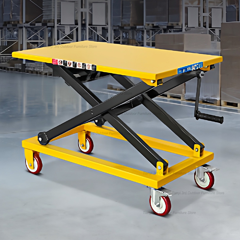 Workshop Tools Trolley - Modern Creative Hand-Operated Lifting Platform Truck