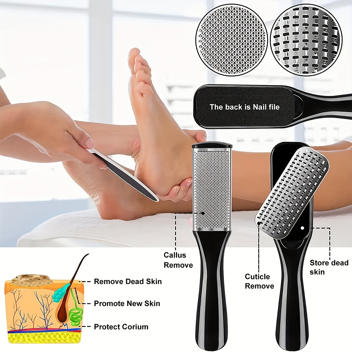 Maintenance Workshop Tools - Stainless Steel Pedicure Tool Set Foot