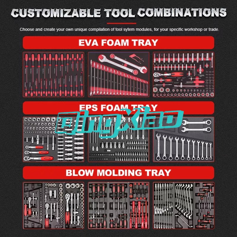 7 Drawers 250pcs Complete Tool - Workshop Tools Trolley 评论和价格