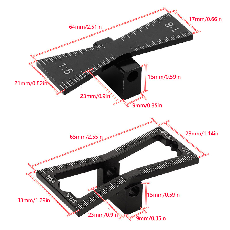 2Pcs Dovetail Marker Guide, Do - Dovetail Marking Guide 评论和价格
