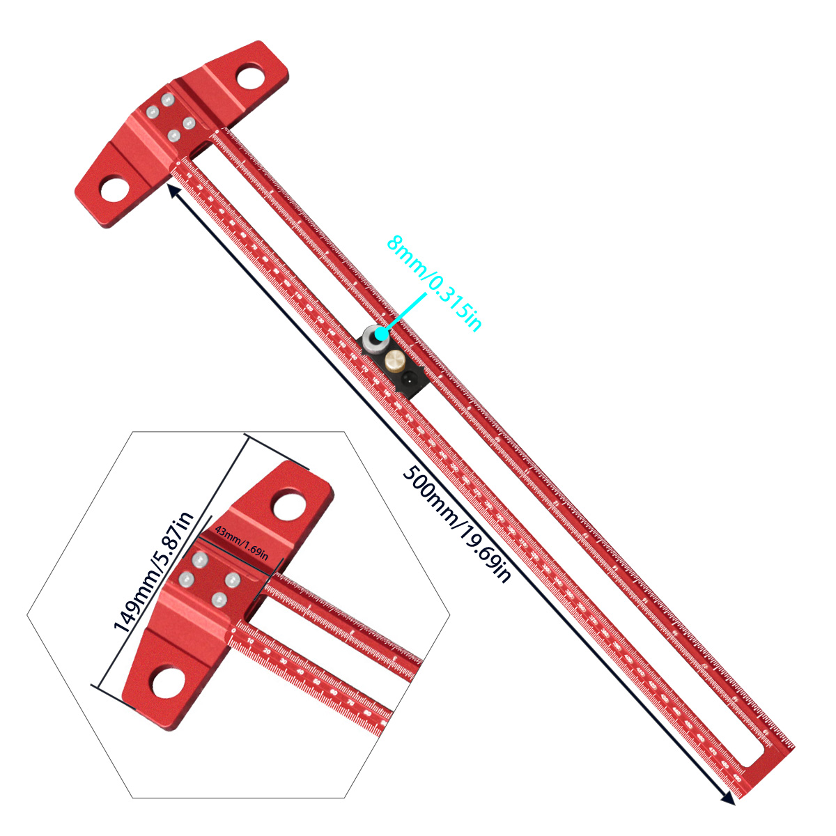 Woodworking T-Square Marking G - Dovetail Marking Guide 评论和价格