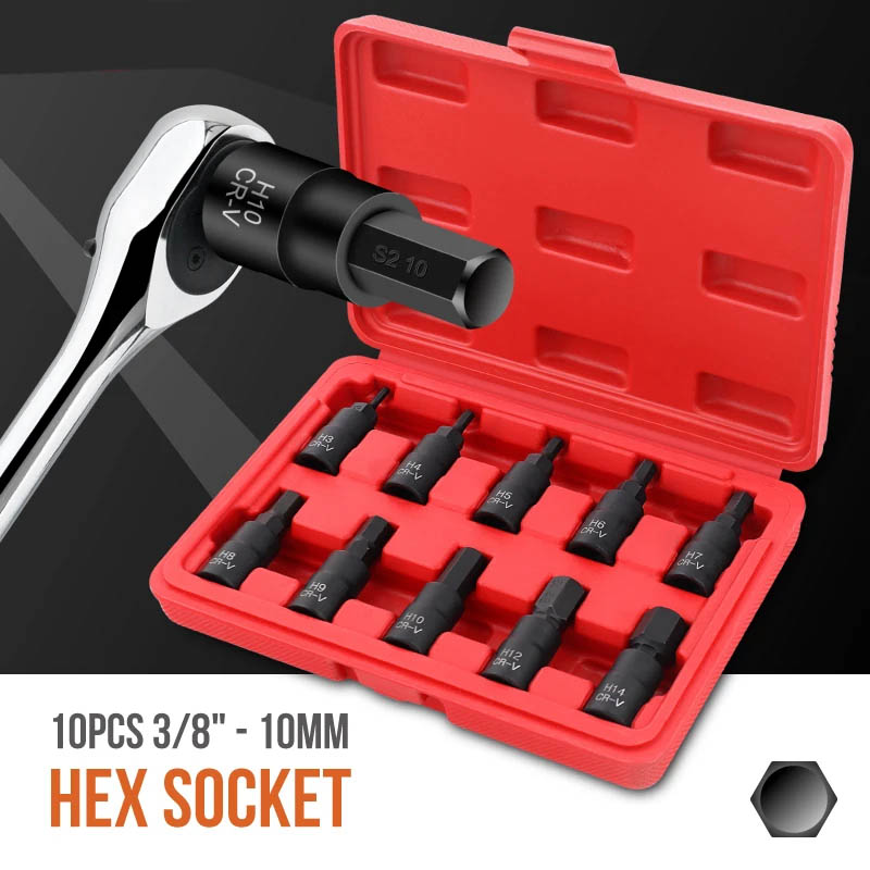 Hi-Spec 10PC 3/8