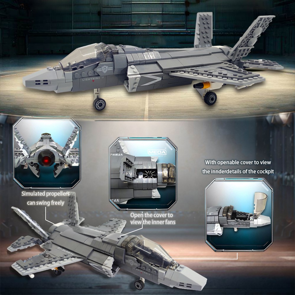 646pcs F-35 Lightning II Plane - Hand Plane Block 评论和价格