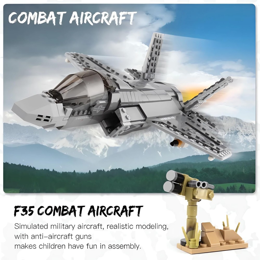 646pcs F-35 Lightning II Plane - Hand Plane Block 评论和价格