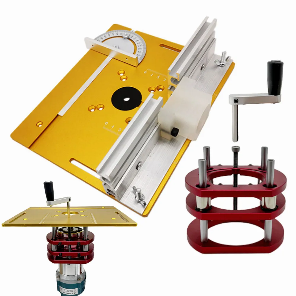 Aluminum Router Lift Kit with  - Router Table Insert 评论和价格