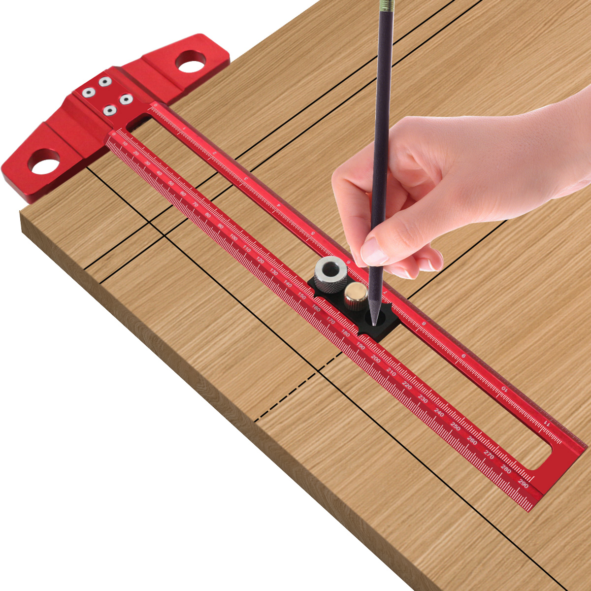 2 in 1 Woodworking Drilling Po - Dovetail Marking Guide 评论和价格