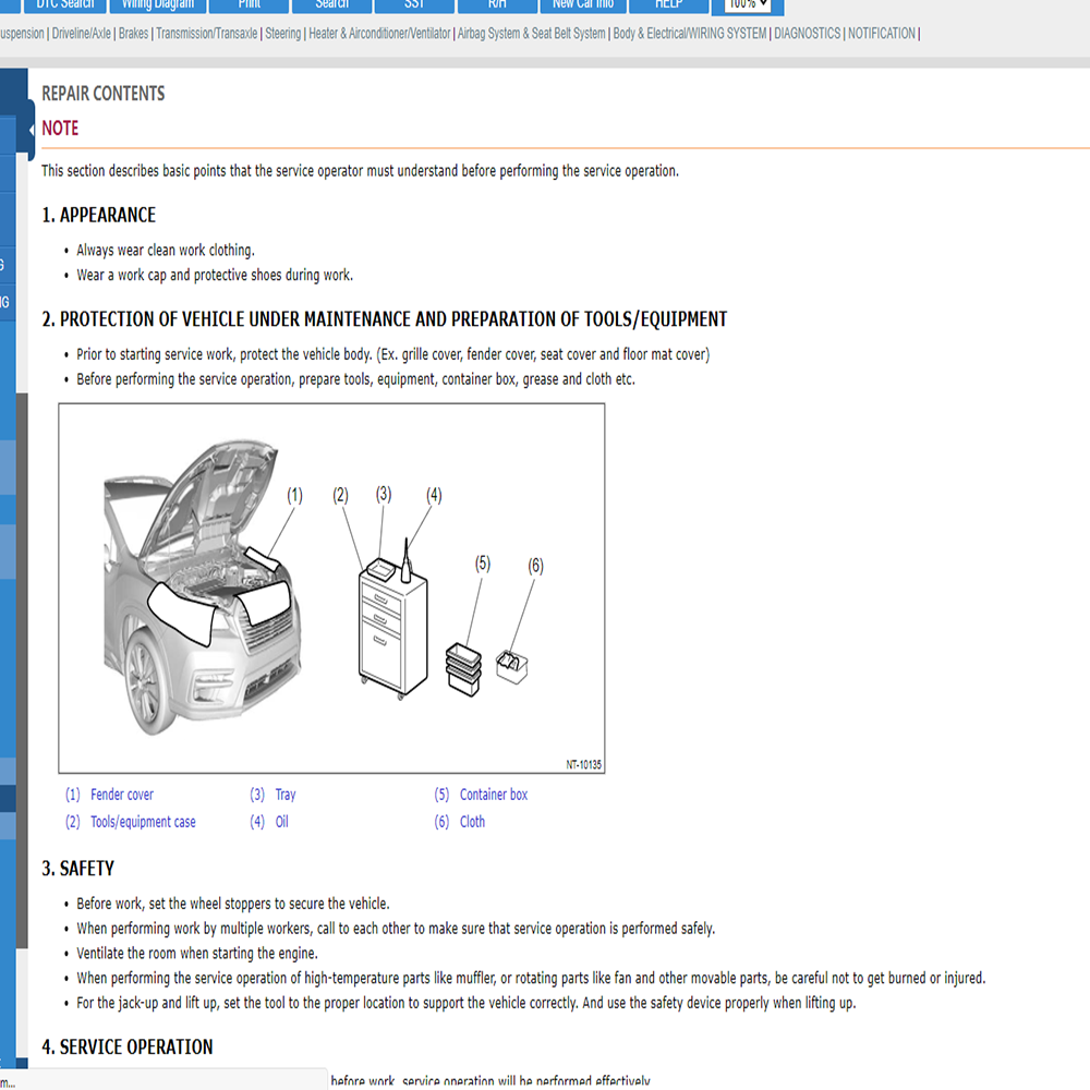 Online Account for Su-baru S-T - Workshop Tools Diagram 评论和价格