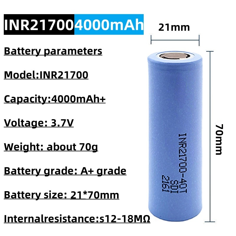 INR 21700-40T Rechargeable Li- - Tools Vape 评论和价格