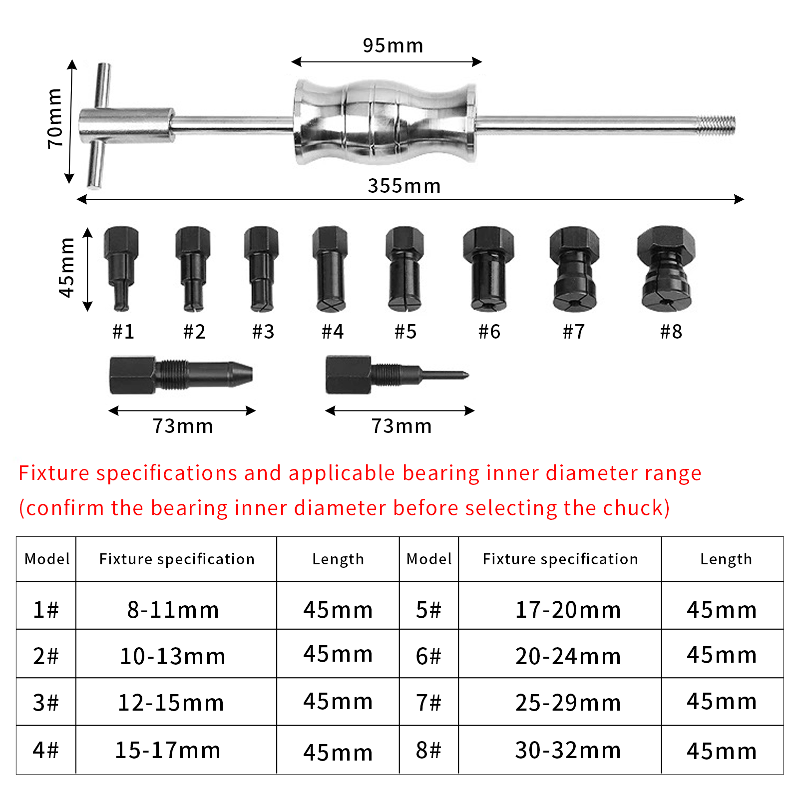 12Pcs/Set Slide Hammer Bearing - Maintenance Workshop Tools 评论和价格