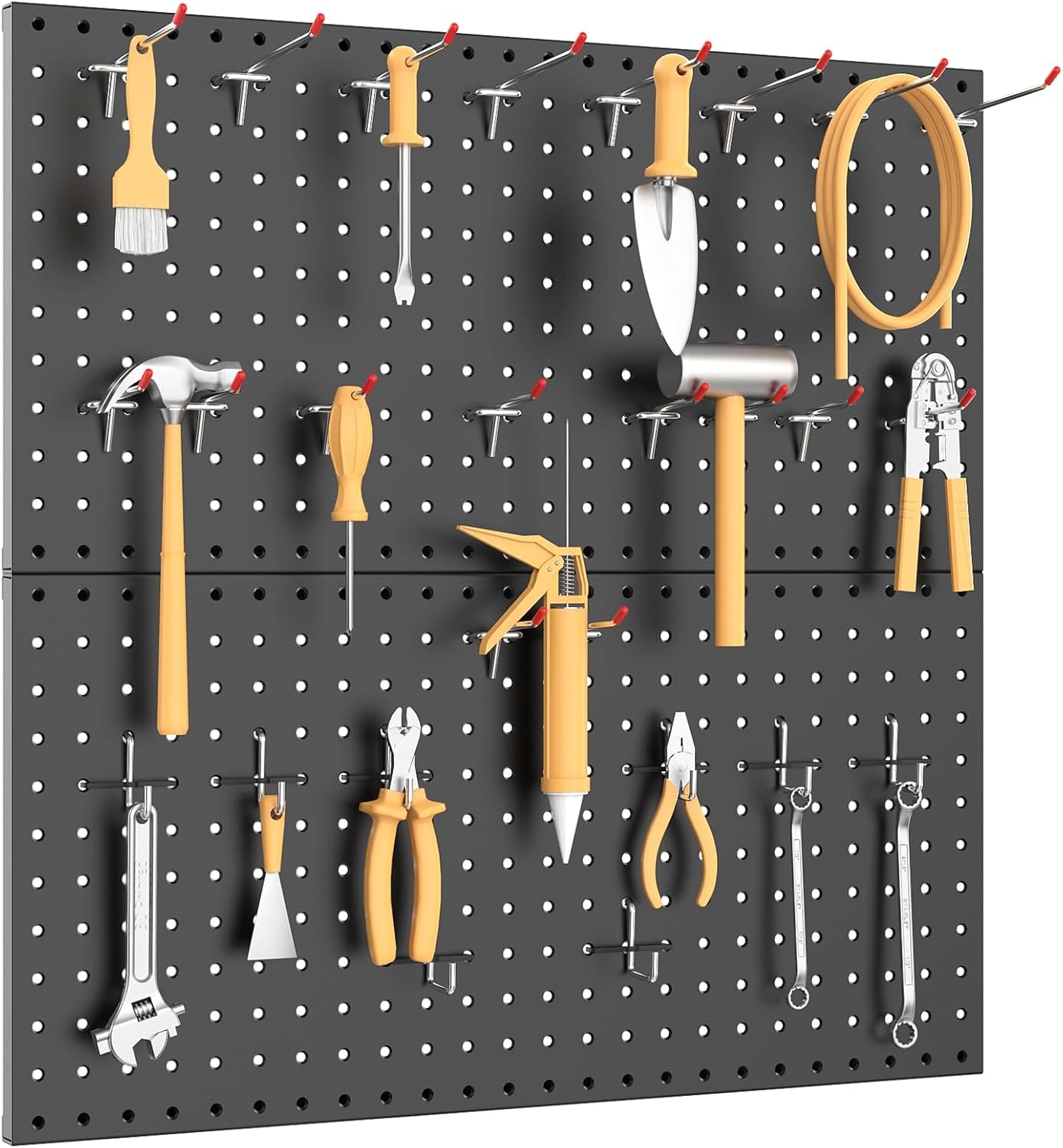2pc [24x12 Inch Metal Pegboard - Workshop Tools Board 评论和价格