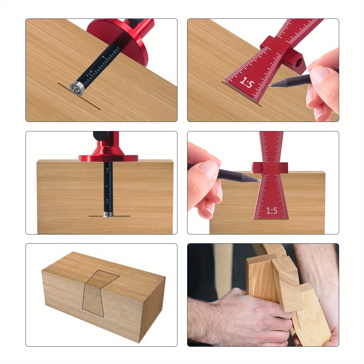 Bearing Wheel Cutter for Soft  - Dovetail Marking Guide 评论和价格