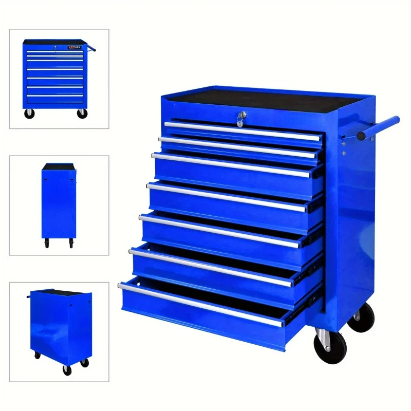 7 Drawers Blue Multifunctional - Workshop Tools Trolley 评论和价格