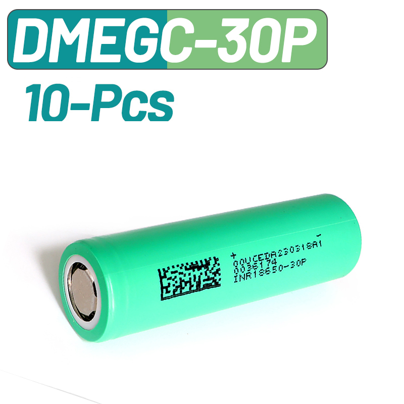 10PCS DMEGC 30P INR18650 3000m - Tools Vape 评论和价格