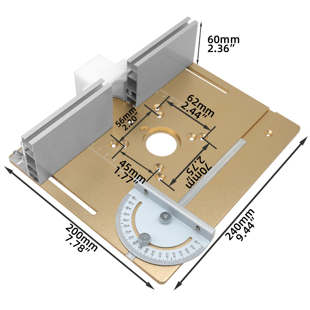 C8 Aluminum Router Table Inser - Router Table Insert 评论和价格