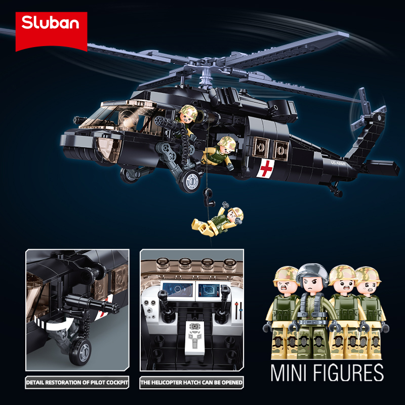 692PCS Military UH-60L Medical - Hand Plane Block 评论和价格