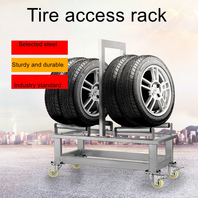 Auto workshop mobile tire rack - Workshop Tools Store 评论和价格