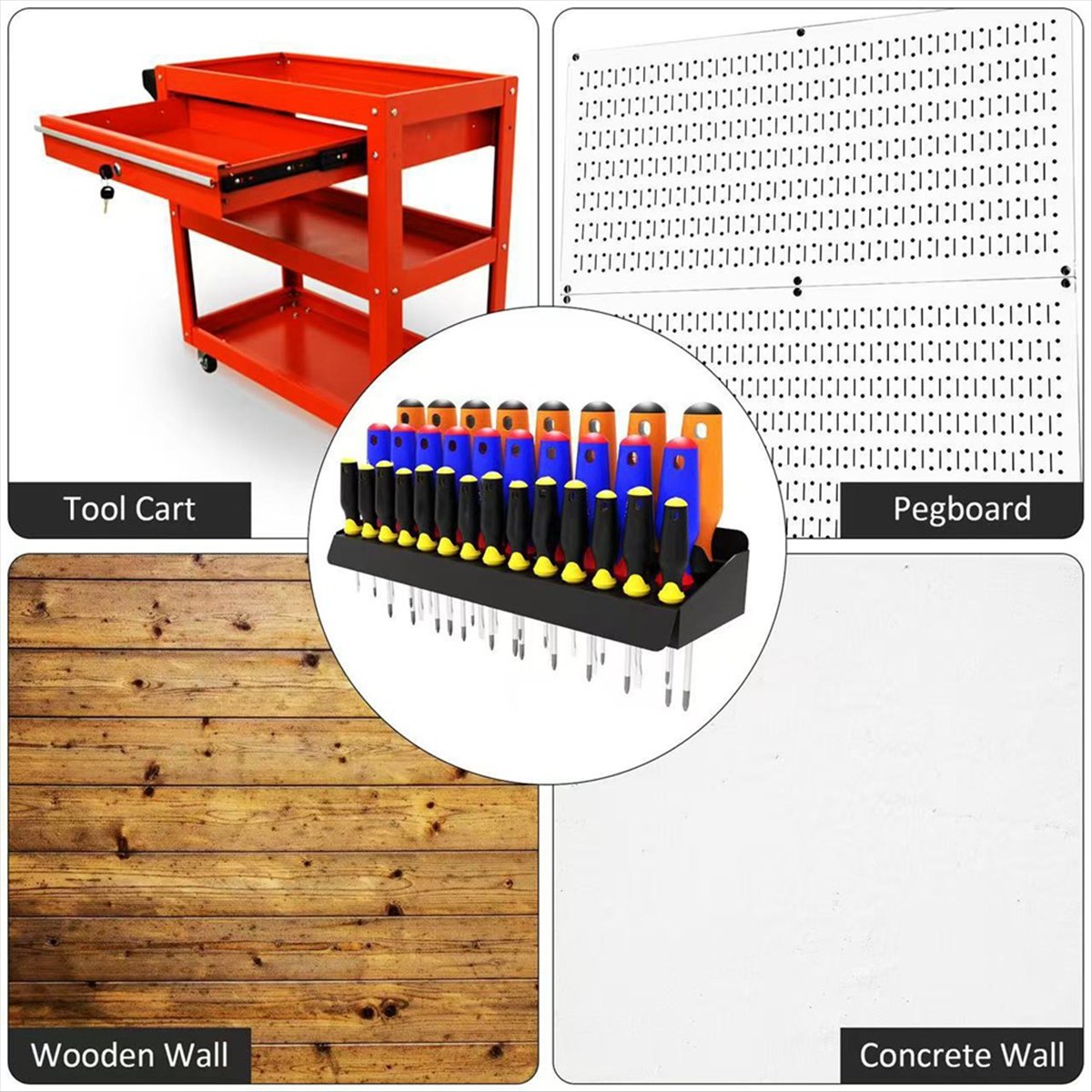 STOCK-Screwdriver Holder,Wall- - Workshop Tools Store 评论和价格